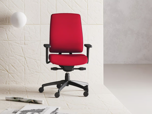 OSCAR - Fabric office chair with castors with 5-Spoke base _ Las Mobili